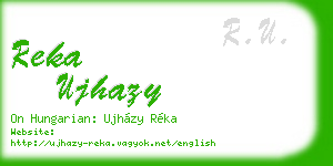 reka ujhazy business card